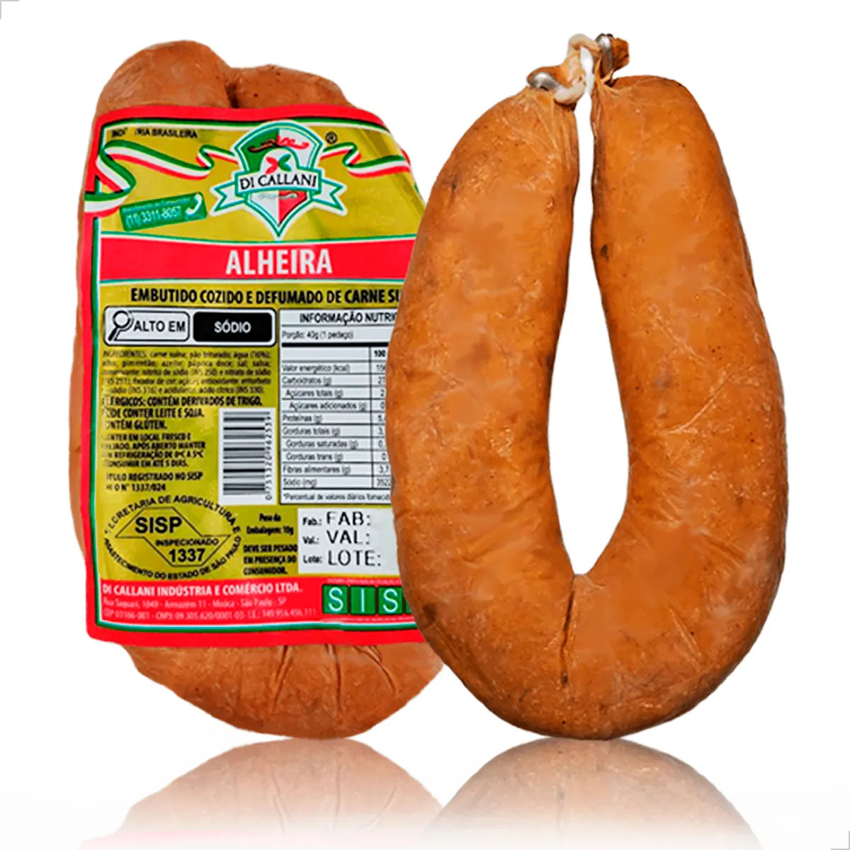 Linguiça Alheira Portuguêsa Defumada 250G – Sabor Intenso