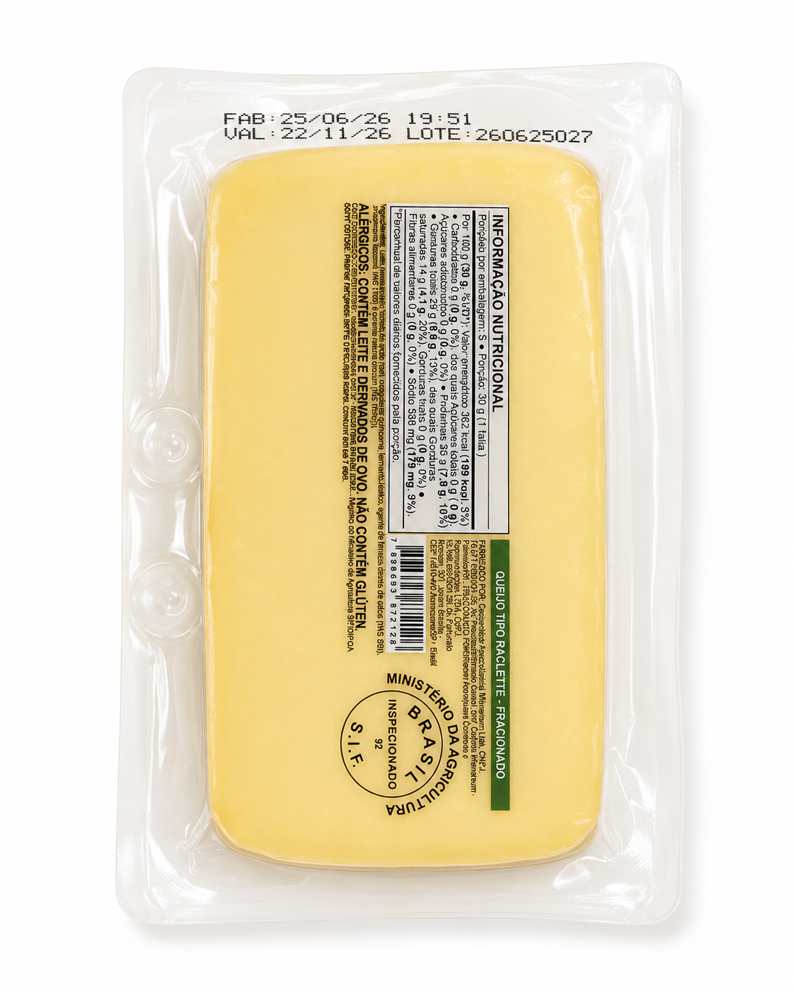 Queijo Tipo Raclette Witmarsum Fracionado 150g