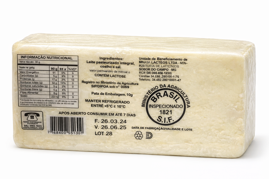 Queijo Coalho Tradicional – Ideal para Grelhar, Assar ou Churrasco